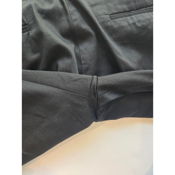 1775 Black Cropped Pants Womens Size 14 Button Detail Career Casual - Picture 10 of 13
